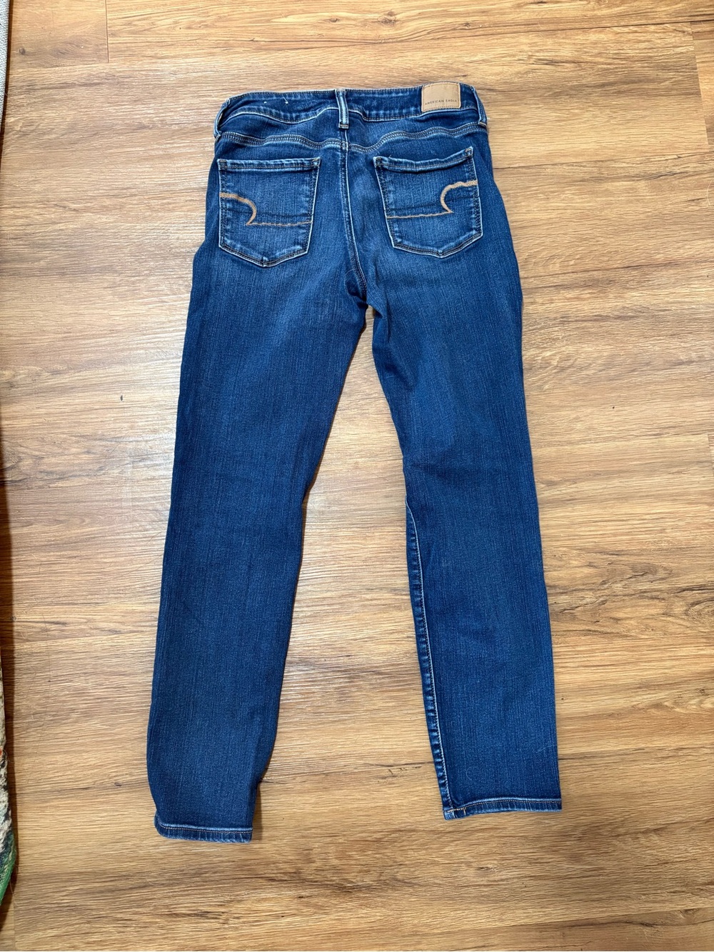 American Eagle Skinny Jeans Women’s Size 8 Regular 27” Inseam Dark Wash Stretch - Picture 3 of 9